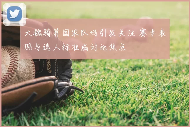 大魏骑算国家队吗引发关注 赛季表现与选人标准成讨论焦点